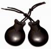 Black Fiber Castanets by Jale with V-Shaped Ears