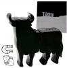 Salt and pepper set in shape of Bull with magnet