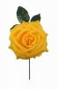 Big Rose Made of Fabric 15cm. Yellow