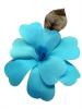 Flamenco Flower for Hair. Turquoise Artesana. 17cm