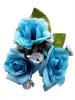 Bouquet of Flamenco Flowers for Girls. Turquoise Caracola