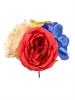 Ramilletes de Flores de Flamenca en Malva y Rojo