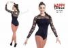 Long sleeves leotard made in lace with bra Happy Dance. Ref. 2118