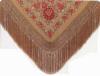 Handmade Embroidered Shawl of Natural Silk. Ref.1011056