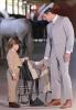 Beige Prince of Wales Check Campero Suit for Kids
