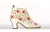 Flamenco Shoes from Begoña Cervera. Black and White Embroidered Ankle Boots.